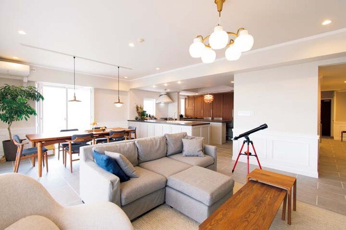 海外の邸宅のようなLDK