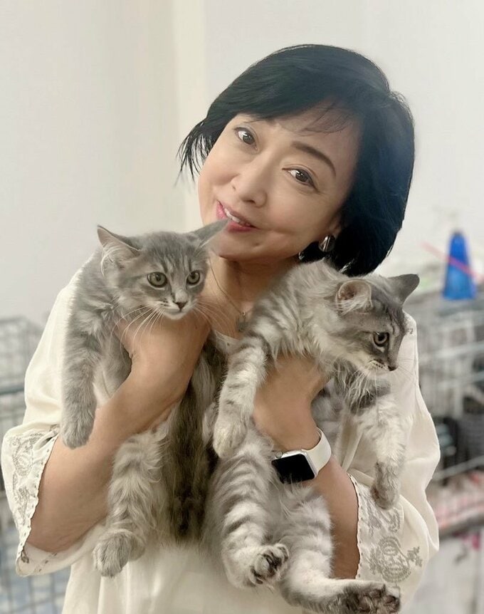 川上麻衣子さんと猫