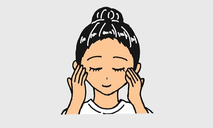 マッサージしている画像