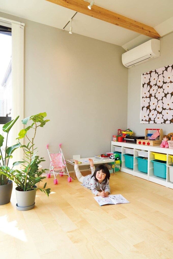 リビングとつながる子ども部屋