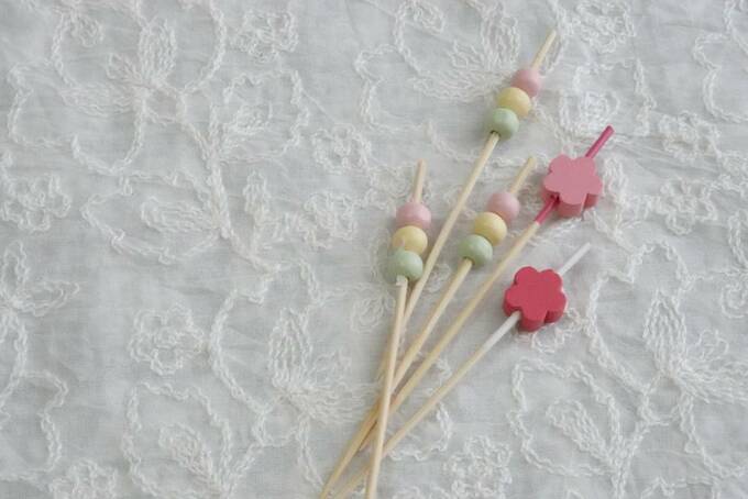 団子やさくらなどのピック