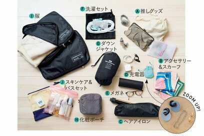 ひとり旅上手なミニマリスト、1泊2日「旅行の持ち物」。必要なものを見きわめ、軽量化