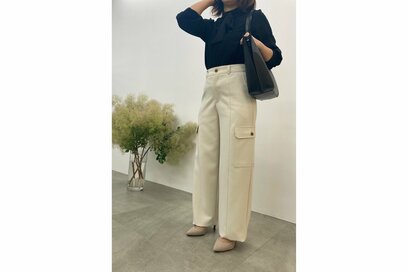 GUで見つけた「超・脚長パンツ」。身長154cmアラフォー編集部員がガチ試着