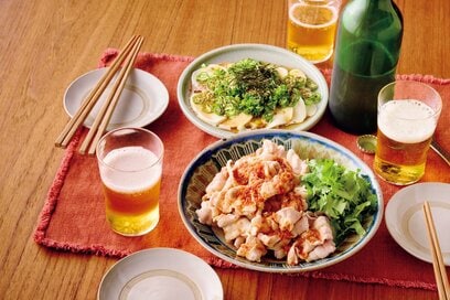 5分で完成、「豚とチーズのおつまみ」献立2つ。加熱も不要で同時に準備できる