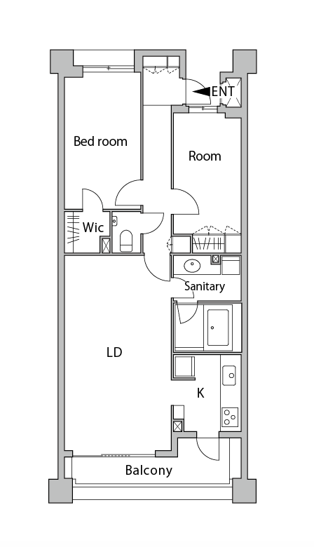 リノベーション前の間取り図