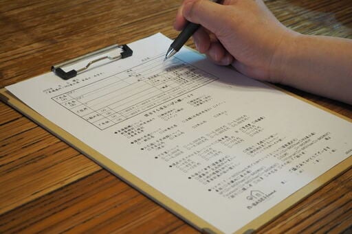 住宅展示場でか書かされるアンケート用紙