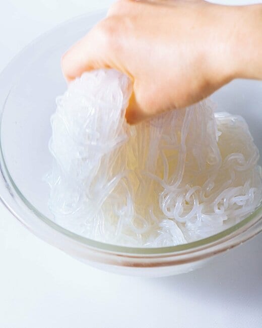 しらたきの下ごしらえ