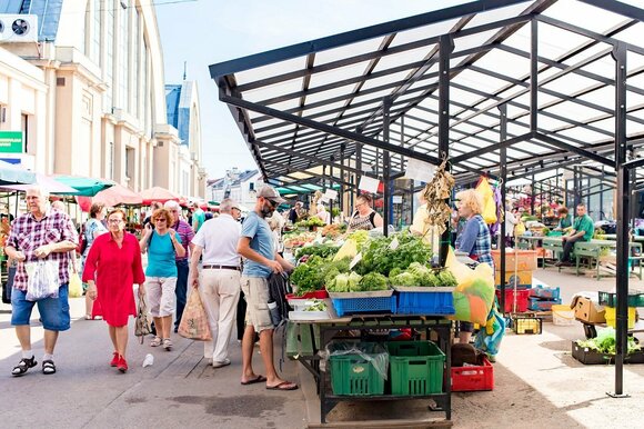 スーパーや市場