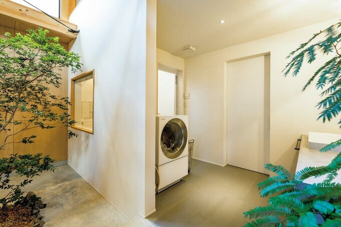 土間の奥にある水回り