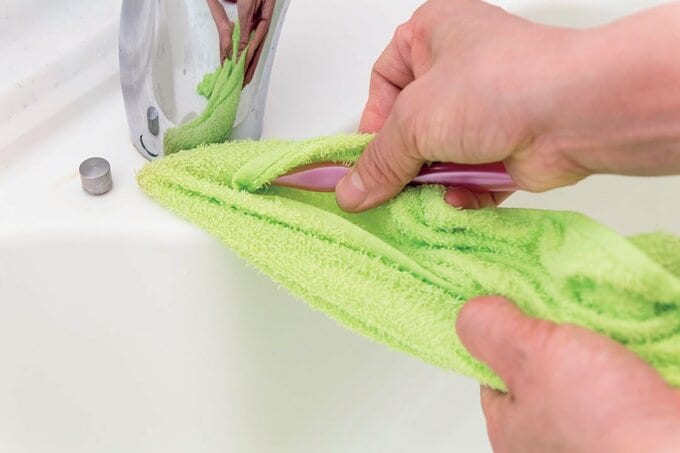 タオル＋歯ブラシ