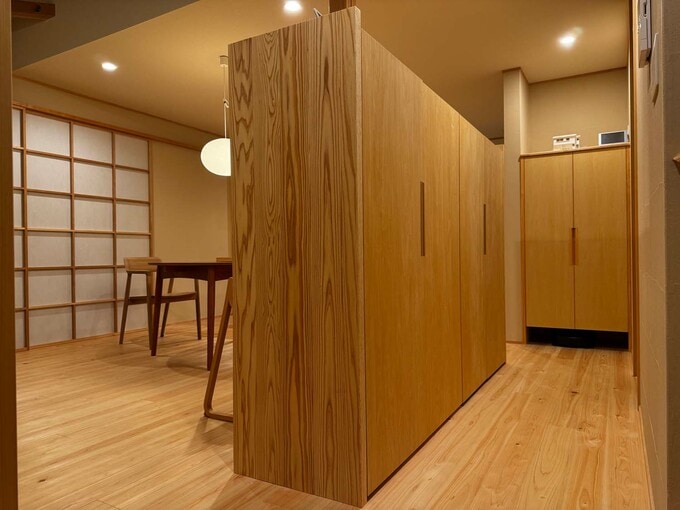 LDKの間仕切り収納