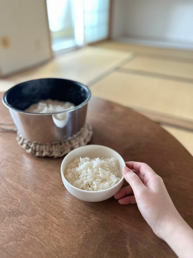 かさもさんの鍋炊飯