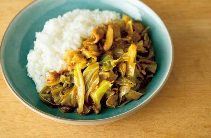 豚バラとキャベツのカレー