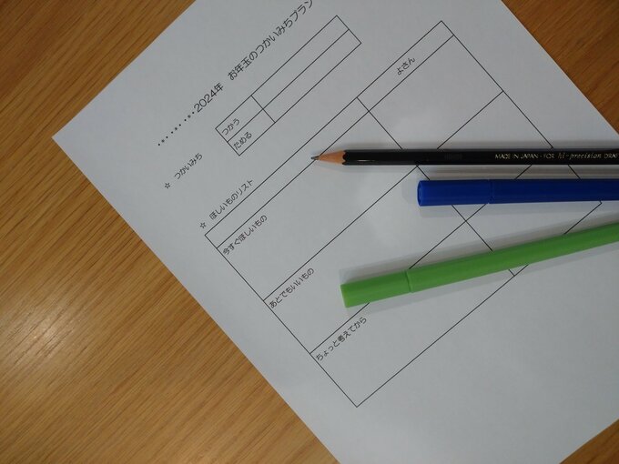 お年玉の使い道プラン