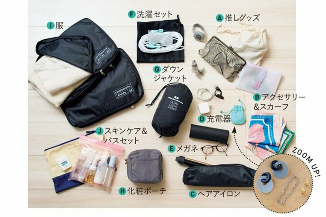 ひとり旅上手なミニマリスト、1泊2日「旅行の持ち物」。必要なものを見きわめ、軽量化