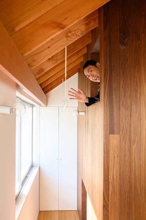 子ども部屋から覗けるサンルーム