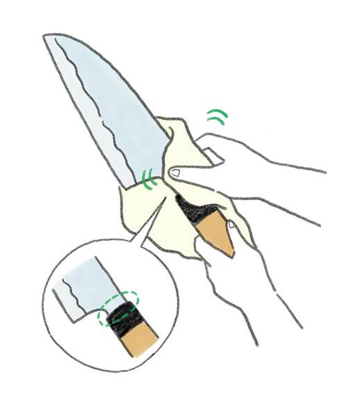 包丁のお手入れ