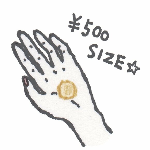 手のひらに500円サイズのトリートメント