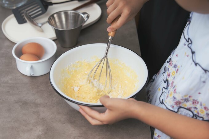 ホットケーキづくり