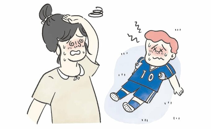 熱中症になっている人たち