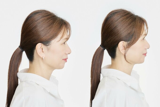 横顔の比較画像