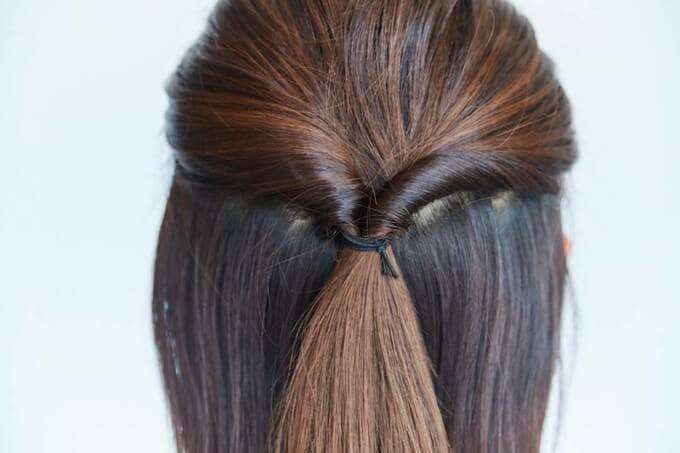 くるりんぱをした直後の状態