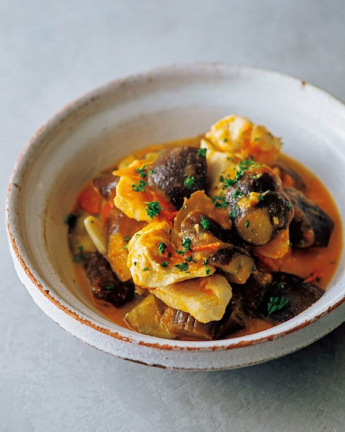 鶏肉とナスのトマト煮