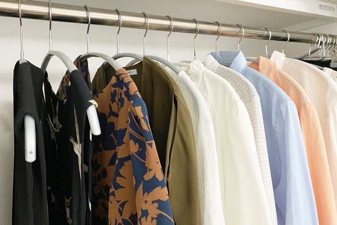 クローゼットの中に余裕をもたせる