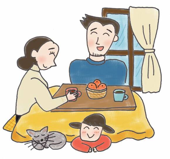 イラストこたつ