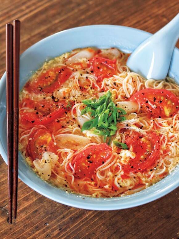 トマト酸辣湯にゅうめん