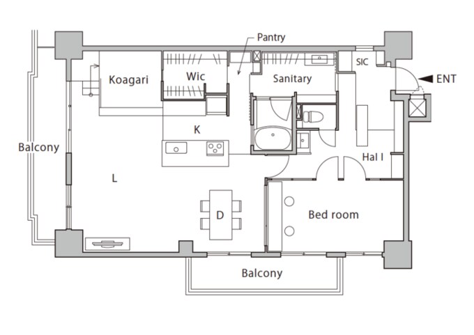 リノベーション後の間取り図