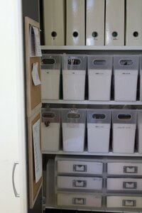 コルクボードを取りつけて習いごとの予定表を