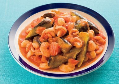 おいしくて太らない炒め物！エビとナスのチリソース炒め