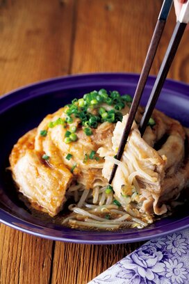 モヤシ2袋使いきり。 糖質オフの豚バラモヤシドーム