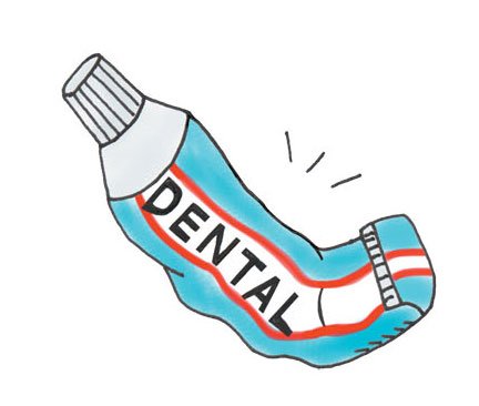 イラスト歯磨き粉