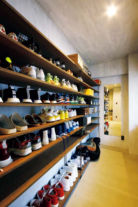 大容量の靴収納