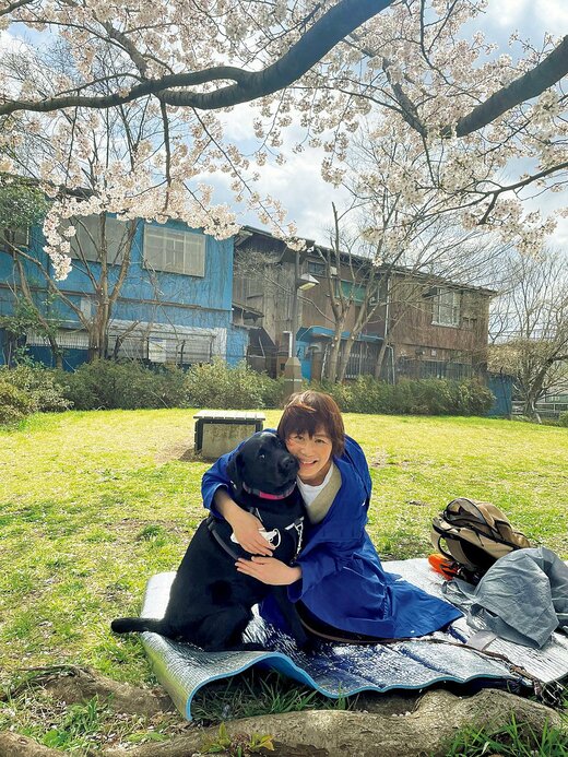 小林まさみさんと愛犬のヴァトン