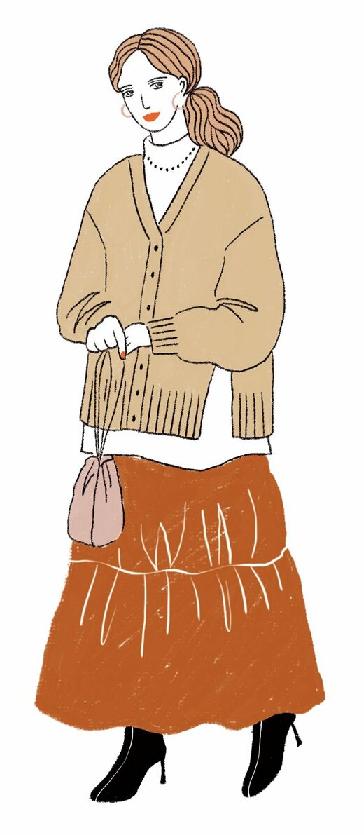 温かい格好をする人