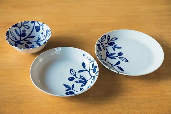 洋風料理にも使えて便利な美濃焼の皿