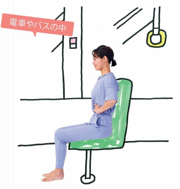 電車やバスの中