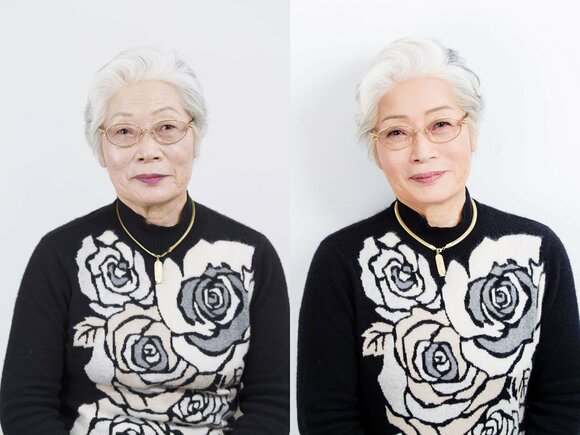 また、眉の形もポイント。