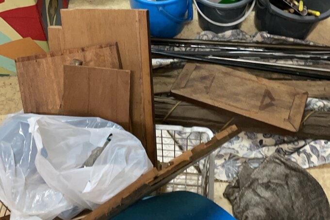 ちらかった義実家