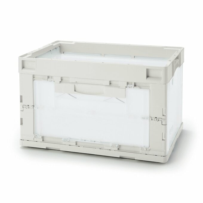 再生ポリプロピレン入り折りたたみコンテナ 窓付