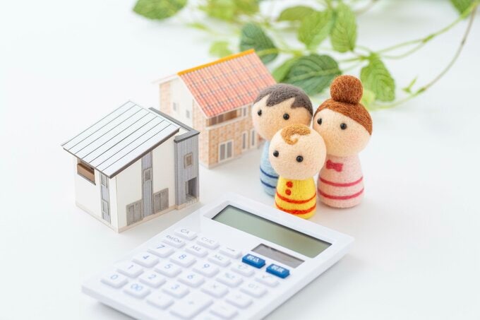 マイホームと若い夫婦