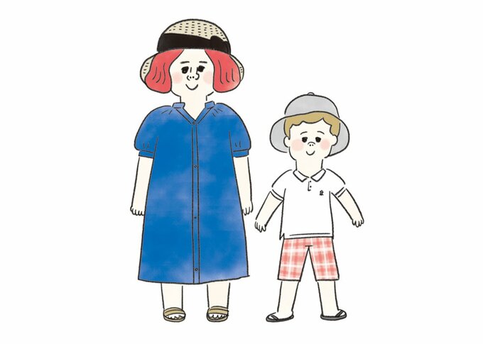 親子のイラスト