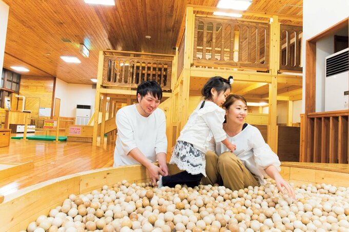 家族で遊んでいる様子