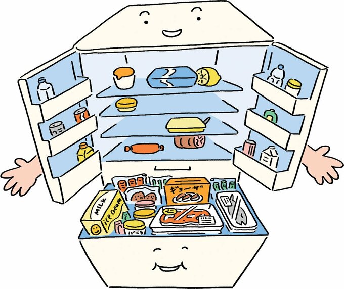 イラスト冷蔵庫