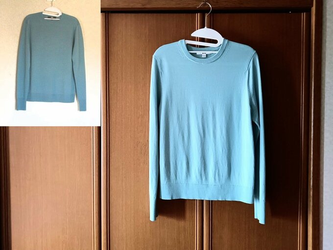 メリノクルーネックセーター