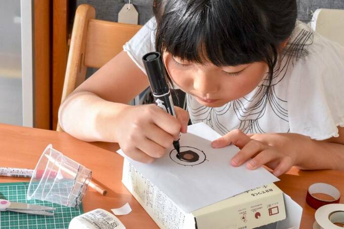 工作している子どもの様子