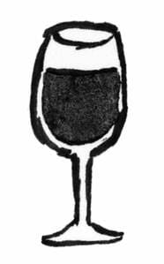 イラスト赤ワイン